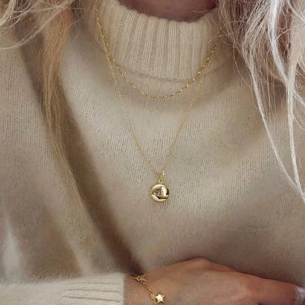 Cross Necklace Women HONEYCAT Keepsake Locket Necklace In 24k Gold