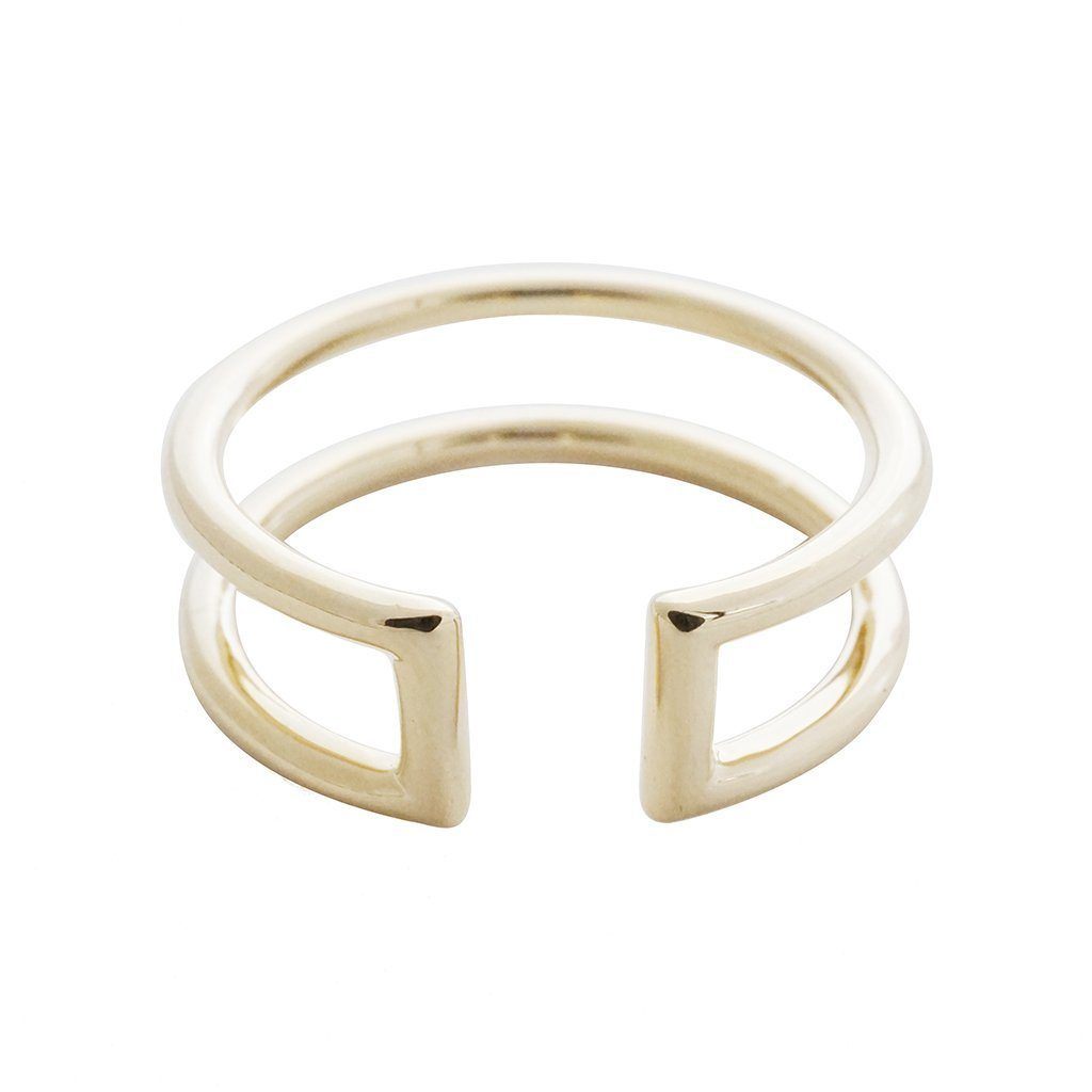 Double Stack Ring Rings HONEYCAT Jewelry Gold 