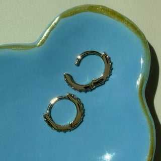 Crystal Baby Huggie Hoops