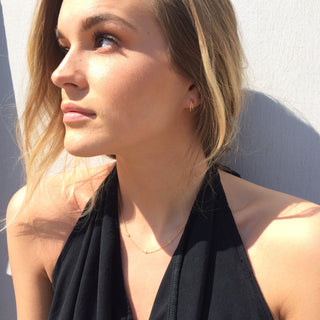 Crystal Bezel Trio Necklace