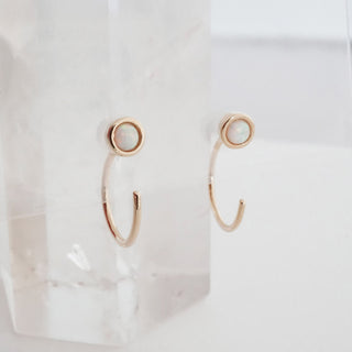 Opal Thread Hoops