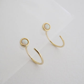 Opal Thread Hoops