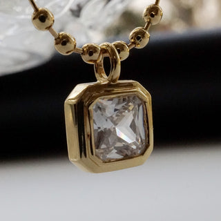 Soft Square Bezel Necklace