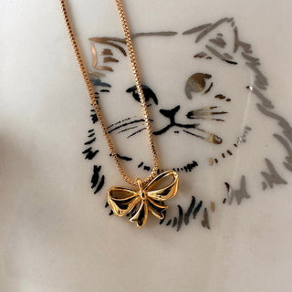 Adora - Bow Necklace - Honeycat Jewelry