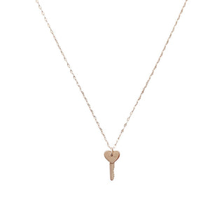 Amour Key Necklace - Honeycat Jewelry