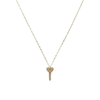 Amour Key Necklace - Honeycat Jewelry