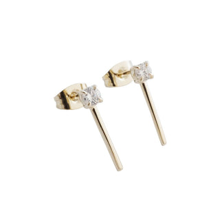 Aspen Crystal Bar Studs - Honeycat Jewelry