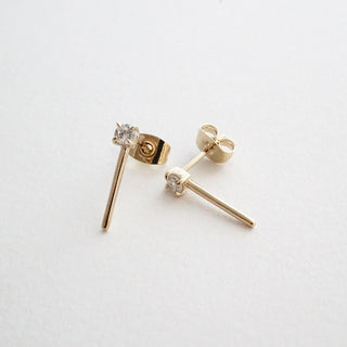 Aspen Crystal Bar Studs - Honeycat Jewelry