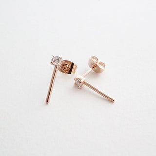 Aspen Crystal Bar Studs - Honeycat Jewelry