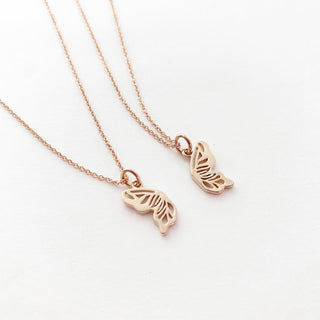 BFF Butterfly Necklace Duo - Honeycat Jewelry