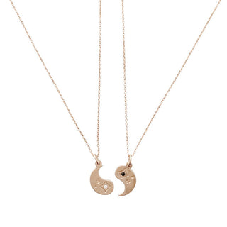 BFF Yin to my Yang Necklace Duo - Honeycat Jewelry