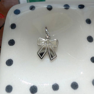 Sterling Silver Tiny Bow Charm