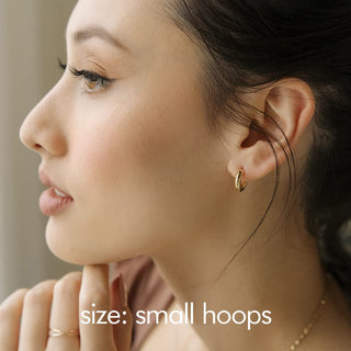 Carolina Thick Hoops - Honeycat Jewelry