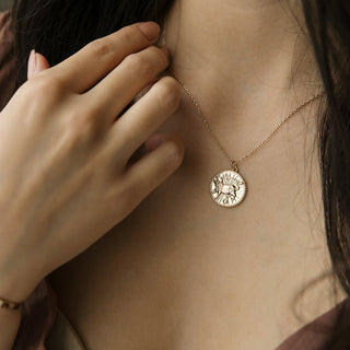 Chinese Zodiac Coin Necklace - Honeycat Jewelry