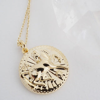 Chinese Zodiac Coin Necklace - Honeycat Jewelry