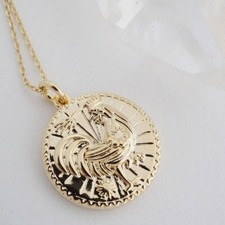 Chinese Zodiac Coin Necklace - Honeycat Jewelry