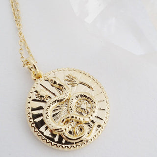 Chinese Zodiac Coin Necklace - Honeycat Jewelry