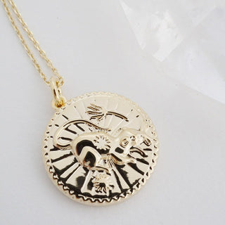 Chinese Zodiac Coin Necklace - Honeycat Jewelry