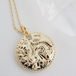 Chinese Zodiac Coin Necklace - Honeycat Jewelry