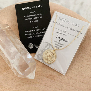 Chinese Zodiac Coin Necklace - Honeycat Jewelry