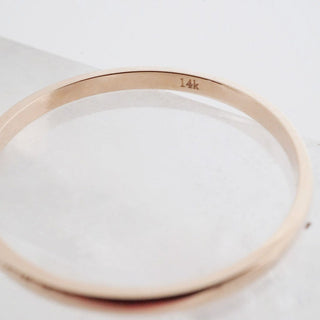 Classic Stacking Ring, 14k Gold - Honeycat Jewelry