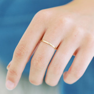 Classic Stacking Ring, 14k Gold - Honeycat Jewelry