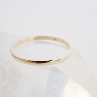 Classic Stacking Ring, 14k Gold - Honeycat Jewelry