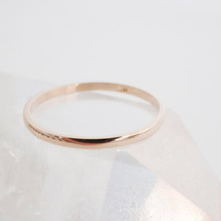 Classic Stacking Ring, 14k Gold - Honeycat Jewelry