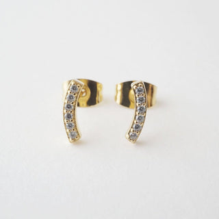 Crystal Arc Earrings - Honeycat Jewelry