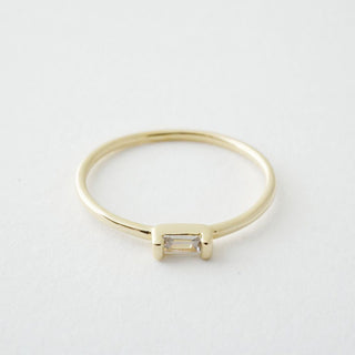 Crystal Baguette Ring - Honeycat Jewelry