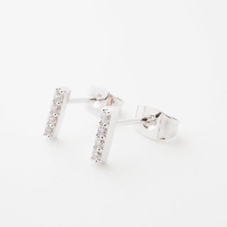 Crystal Drop Bar Earrings - Honeycat Jewelry