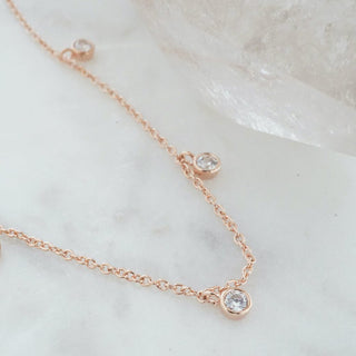 Crystal Stardust Necklace - Honeycat Jewelry