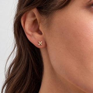 Crystal X Studs