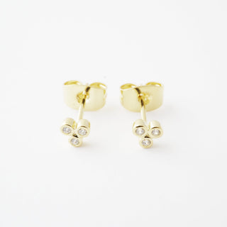 Trinity Crystal Stud Earrings