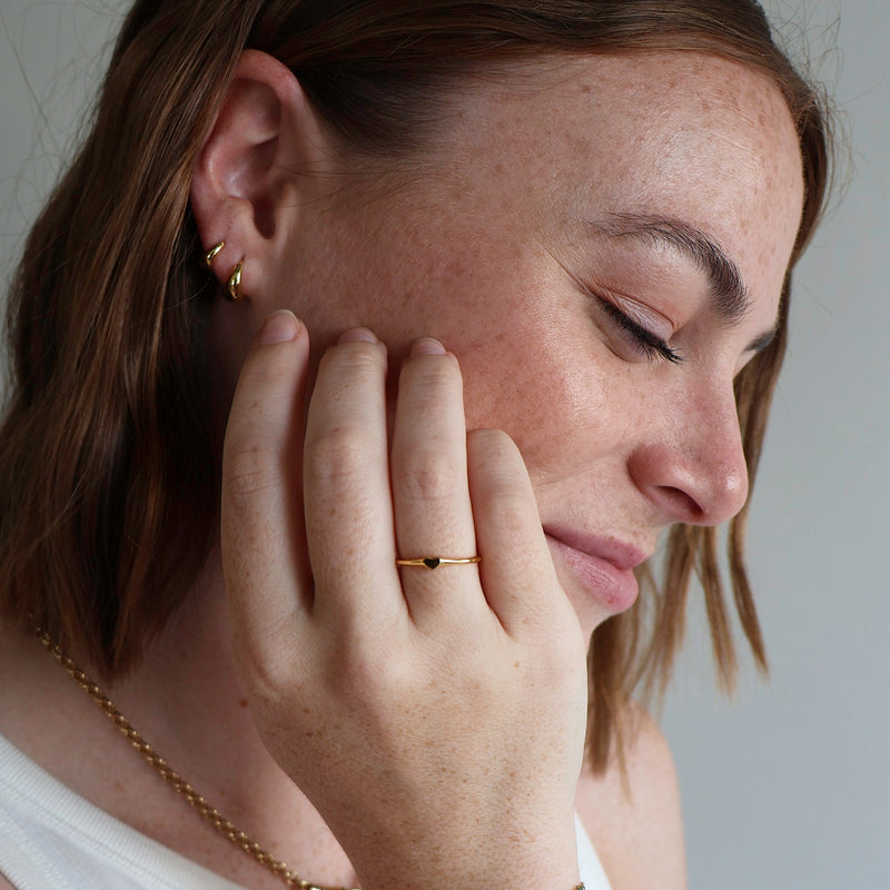 Dome Huggie Hoops (available in 3 sizes)