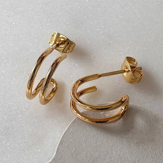 Double Hoop Earrings - Honeycat Jewelry