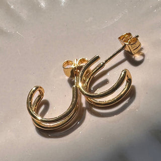 Double Hoop Earrings - Honeycat Jewelry