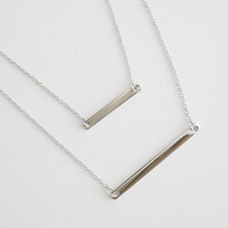 Double Layer Bar Necklace - Honeycat Jewelry