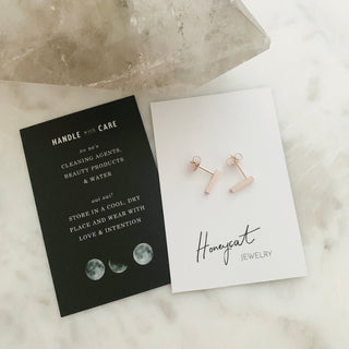 Drop Bar Earrings - Honeycat Jewelry