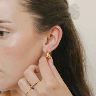 Dumpling Hoops - Honeycat Jewelry