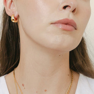 Dumpling Hoops - Honeycat Jewelry