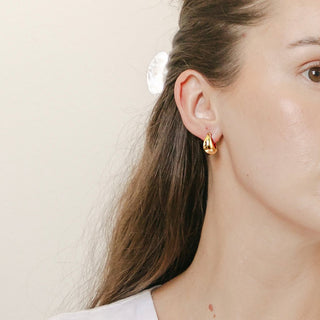 Dumpling Hoops - Honeycat Jewelry