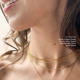 Elena Cuban Chain Necklace - Honeycat Jewelry