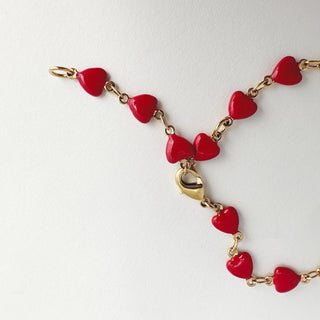 Enamel Heart Bracelet - Honeycat Jewelry