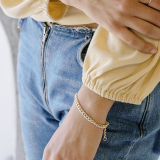 Fiona Thick Chain Bracelet - Honeycat Jewelry