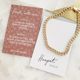 Fiona Thick Chain Bracelet - Honeycat Jewelry