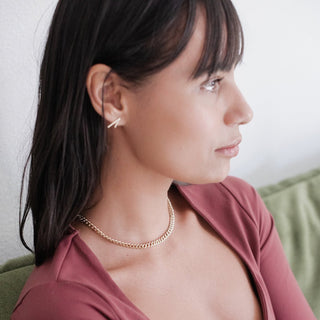 Fiona Thick Chain Necklace - Honeycat Jewelry