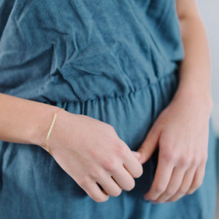 Hammered Classic Bar Bracelet - Final Sale - Honeycat Jewelry