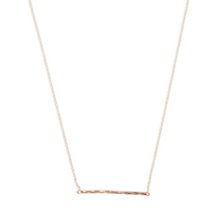 Hammered Classic Bar Necklace - Honeycat Jewelry