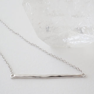 Hammered Classic Bar Necklace - Honeycat Jewelry